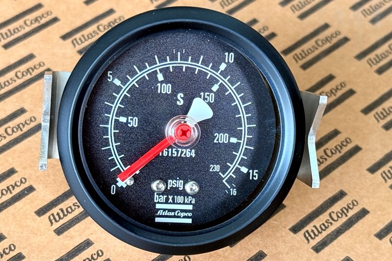 Atlas Copco Air Compressor 1615726400 Pressure Gauge